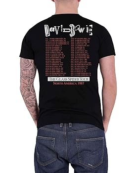 Amazon.com: David Bowie T Shirt Glass Spider Tour USA 1987